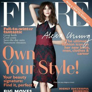 Back Issue Flare Magazine Cover ALEXA CHUNG Own Your Style November 2013